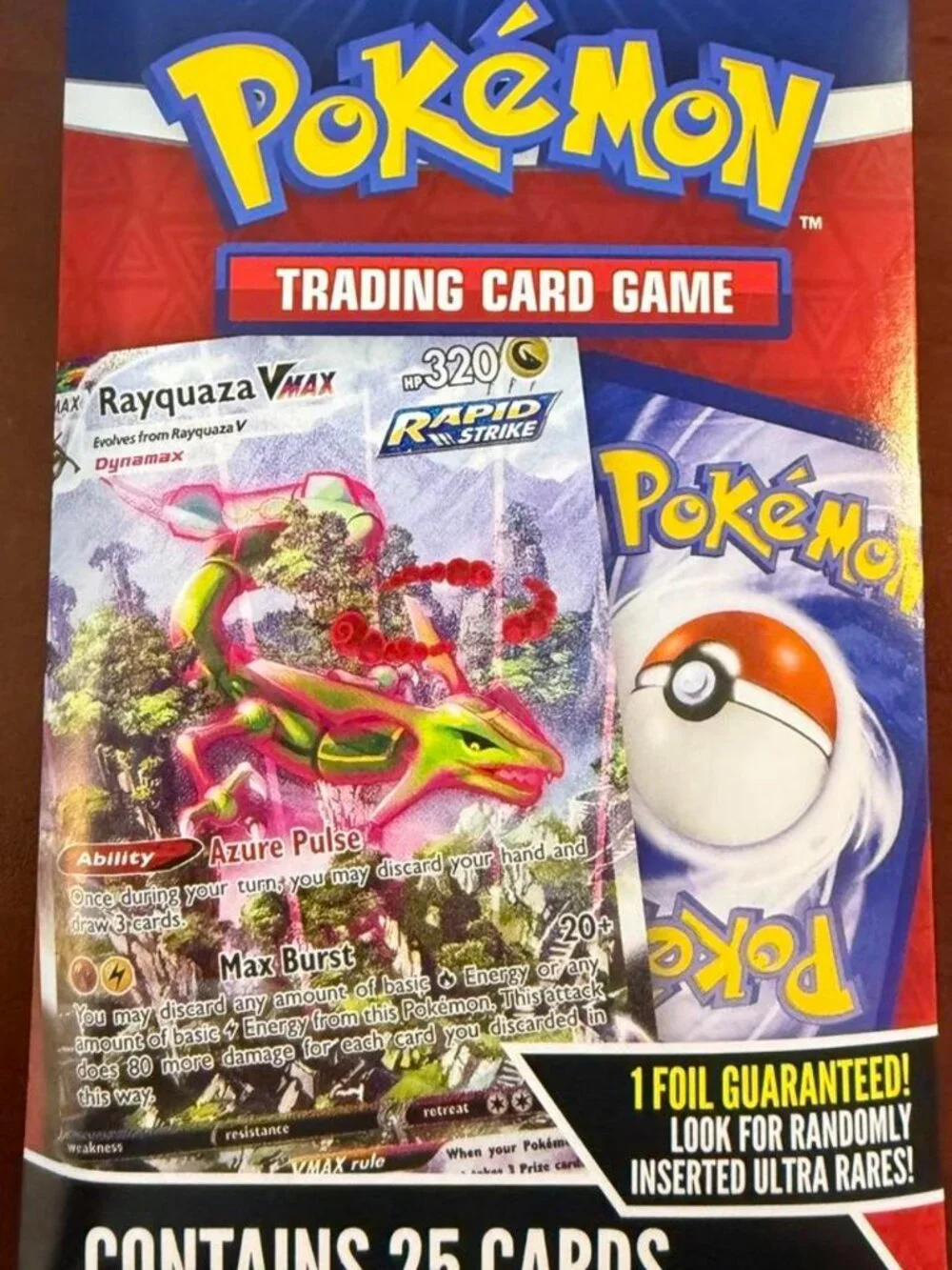 Pokémon TCG 25 Card Mystery Pack – 1 Holo Foil Included – Sealed